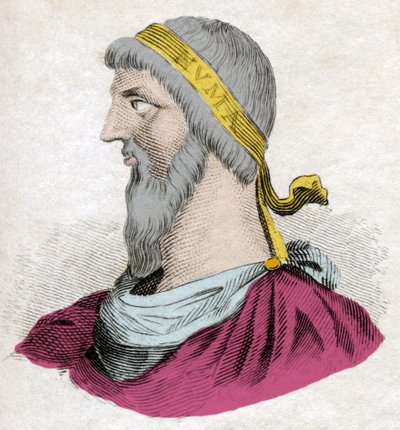 Portret van Numa Pompilius, tweede legendarische koning van Rome door Unknown artist