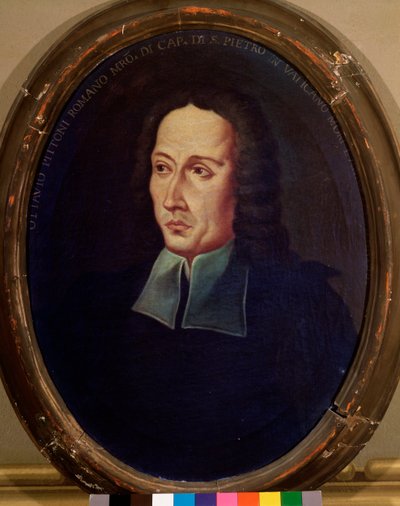 Portret van Ottavio Pitoni (1657-1743), Italiaanse componist door Unknown artist