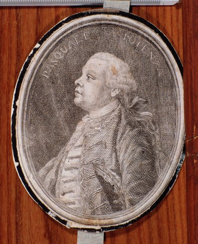 Portret van Pasquale Potenza (gravure) door Unknown artist