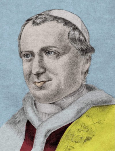 Portret van Pius IX (1792-1878), 253e paus (1846-1878) door Unknown artist