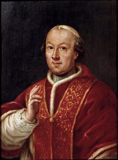 Portret van paus Pius VI door Unknown artist