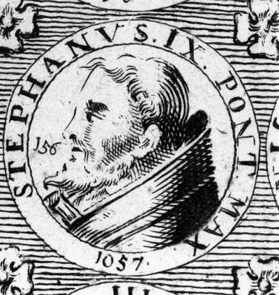 Portret van Paus Stefanus IX door Unknown artist