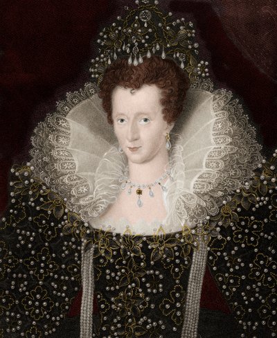 Portret van Koningin Elizabeth I van Engeland (1533-1603) door Unknown artist