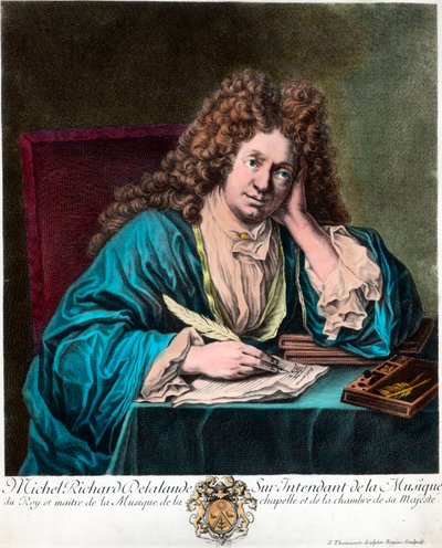 Portret van Richard Delalande, superintendent van de Muziek van de Koning, in Parijs door Unknown artist