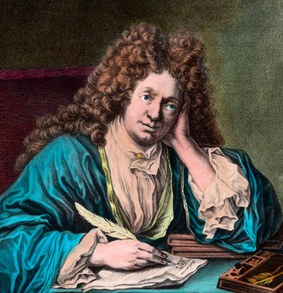 Portret van Richard Delalande, superintendent van de Muziek van de Koning door Unknown artist