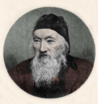 Portret van Richard Owen (1810-1890), Engelse natuuronderzoeker. door Unknown artist