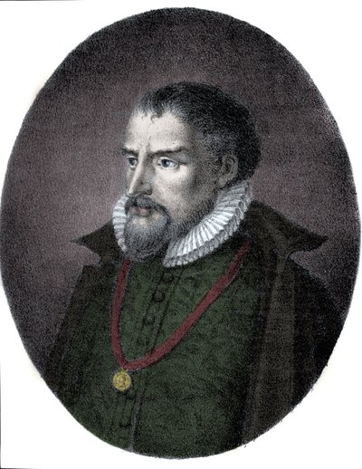 Portret van Roland de Lassus (circa 1531-1594), Franco-Vlaamse componist door Unknown artist
