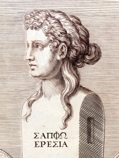 Portret van Sappho door Unknown artist