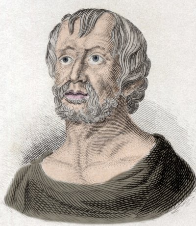 Portret van Seneca (Lucius Annaeus Seneca, 4 v.Chr.-65 n.Chr.), filosoof van de Stoïcijnse school, toneelschrijver en Romeins staatsman. door Unknown artist