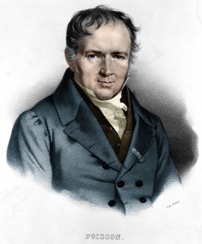 Portret van Simeon Denis Poisson (21 juni door Unknown artist