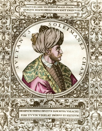 Portret van Soliman de Grote (1494 - 1566) Sultan Ottomaans door Unknown artist