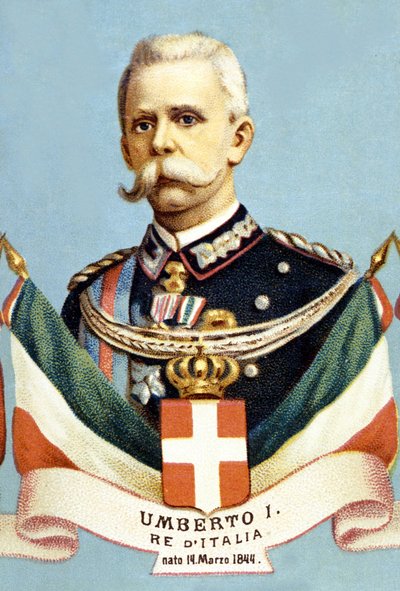 Portret van Umberto 1e koning van Italië (Humbert I) door Unknown artist