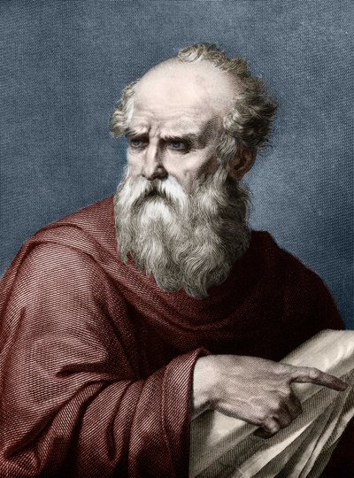 Portret van Vitruvius (Marcus Vitruvius Pollio) Romeinse architect die leefde in de 1e eeuw v.Chr. door Unknown artist