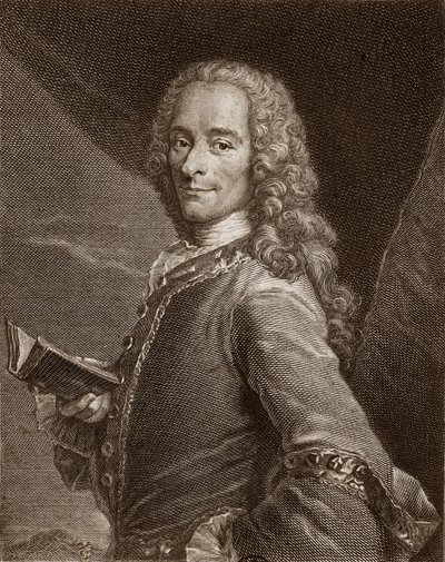 Portret van Voltaire (1694-1778) door Unknown artist