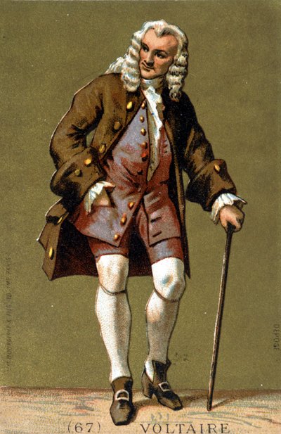 Portret van Voltaire te voet door Unknown artist
