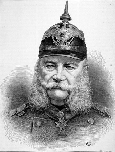 Portret van Willem Friederich Ludwig I, koning van Pruisen en keizer van Duitsland (1797-1888) door Unknown artist