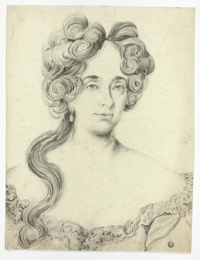 Portret van een dame door Unknown artist