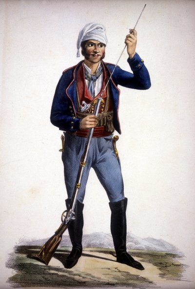Portret van een Siciliaanse rover door Unknown artist
