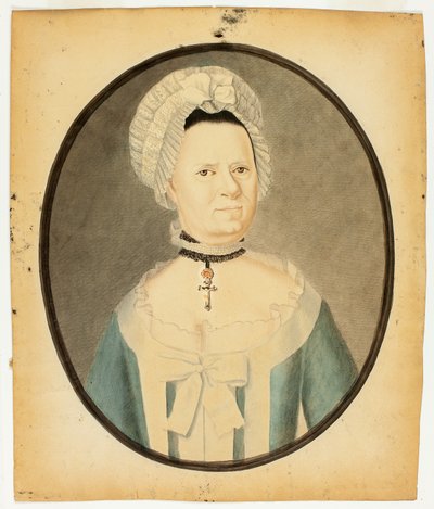 Portret van een vrouw door Unknown artist