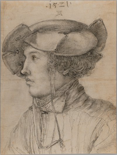 Portret van een jonge man door Unknown artist
