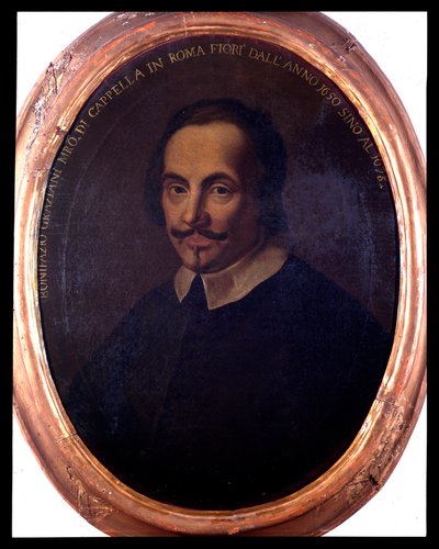 Portret van de Italiaanse componist Bonifazio Graziani door Unknown artist