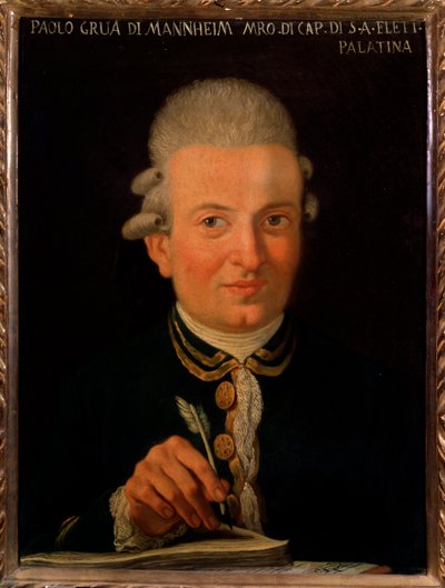 Portret van Italiaanse componist Paolo Grua (1754-1833) door Unknown artist