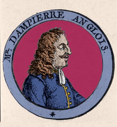 Portret van de Britse boekanier, navigator en wetenschapper William Dampier (1652-1715) door Unknown artist