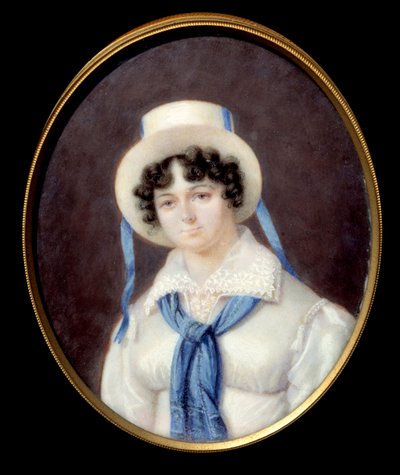 Portret van de Engelse avonturier Sophie Dawes, Barones van Feucheres, in jachtkostuum door Unknown artist