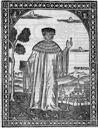 Portret van de Italiaanse dichter Francesco Petrarca (Petrarca) door Unknown artist