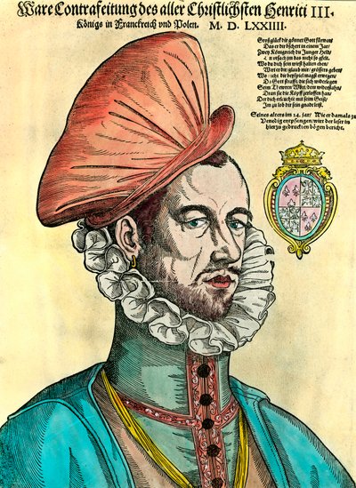 Portret van de koning van Frankrijk Hendrik III (1551-1589) door Unknown artist