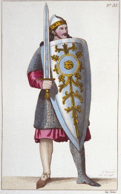 Portret van de Paladijn Roland, neef van Karel de Grote door Unknown artist