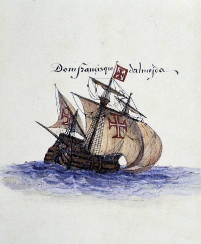 Portugese Karveel door Unknown artist