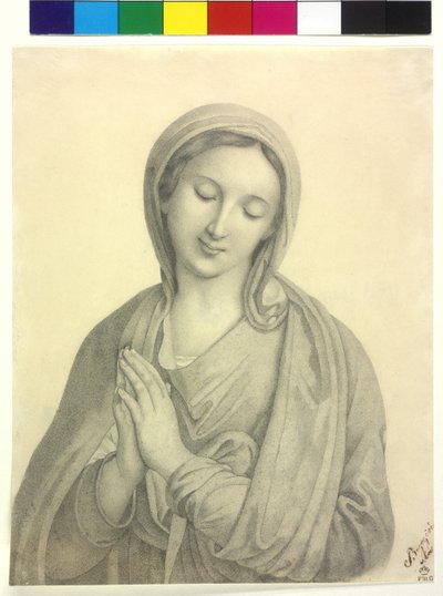 Biddende Madonna door Unknown artist