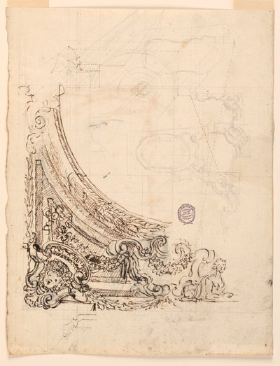 Ontwerp voor een plafond door Unknown artist