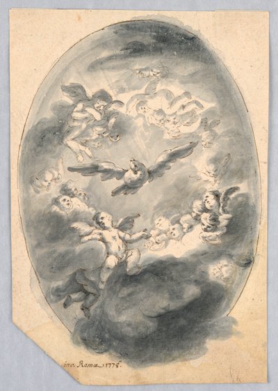 Project voor een plafond door Unknown artist