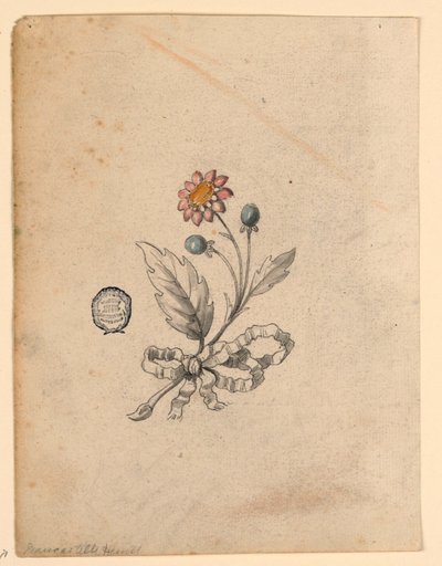 Ontwerp voor een corsage door Unknown artist
