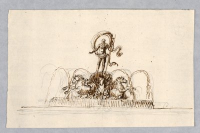 Project voor een Fontein door Unknown artist