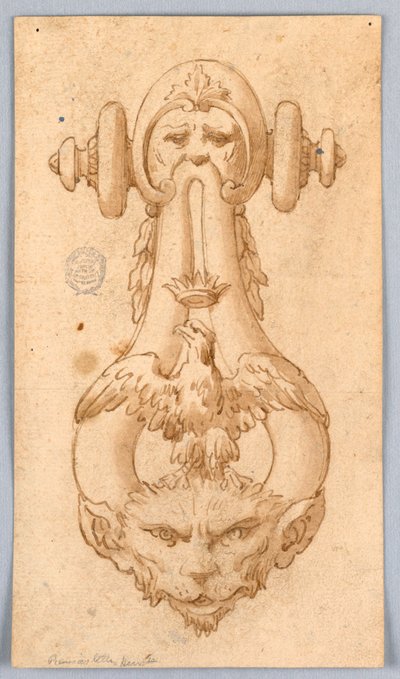 Ontwerp voor een Deurklopper door Unknown artist