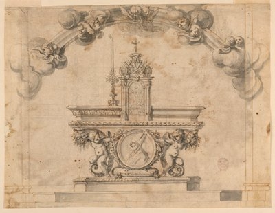 Project voor een altaar door Unknown artist