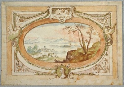 Project voor een bovendeur door Unknown artist