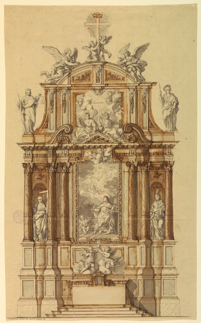 Project voor een altaar door Unknown artist