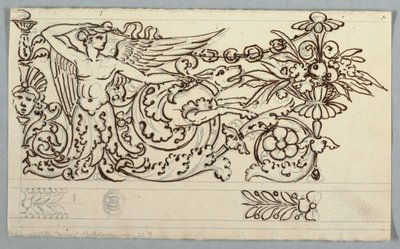 Project voor de decoratie van een fries door Unknown artist