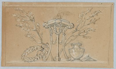 Project voor de Decoratie van een Rechthoekig Paneel door Unknown artist