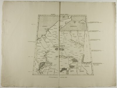 Vierde Europa Tabula: Ptolemaeus Romae 1490 door Unknown artist