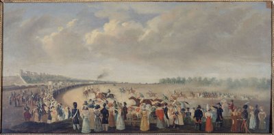 Races op Champ-de-Mars, huidige 8e arrondissement, circa 1830 door Unknown artist