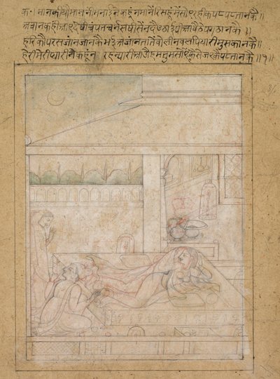 Verzoening van Radha en Krishna door Unknown artist