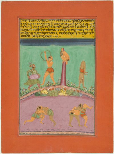 Ragini Desakh, bladzijde uit een Jaipur Ragamala-set door Unknown artist