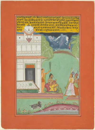 Ragini Devagandhari, Pagina uit een Jaipur Ragamala Set door Unknown artist