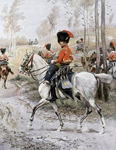 Regiment van ruiterjagers door Unknown artist