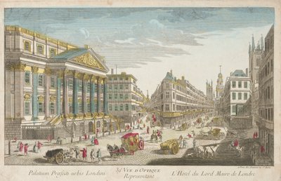 Residentie van de Lord Mayor van Londen door Unknown artist
